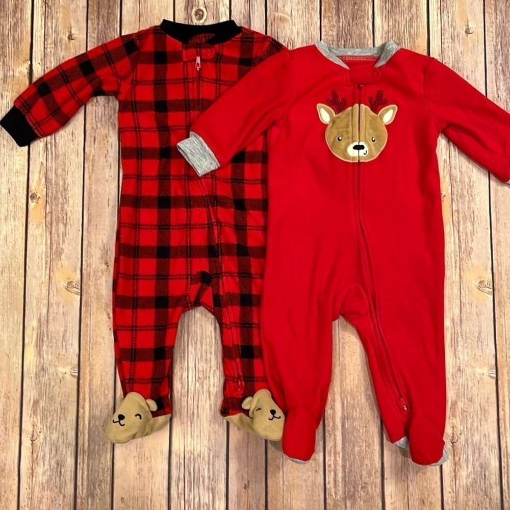 6 Month Baby Christmas Jammies - Picture 1 of 8